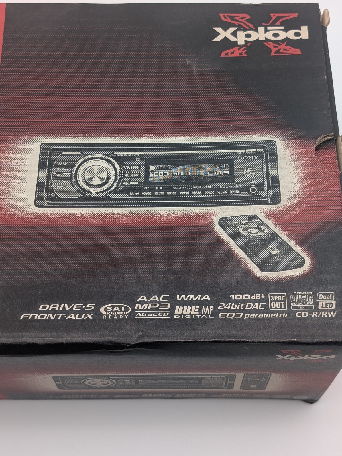 NOS Sony Xplod CDX-GT710 Old School CD Car Audio Stereo Graphics! + Remote