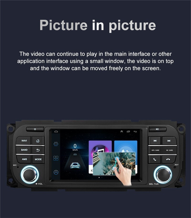 7″ For Jeep Wrangler Dodge Ram Chrysler Android Car Stereo Radio GPS Carplay NEW