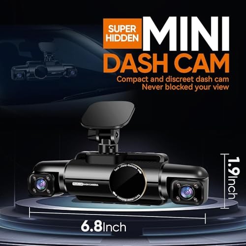 Neideso N700 360° 4-Channel Dash Cam: Front/Rear/Inside 3K+3*1080P, 5GHz WiFi GP