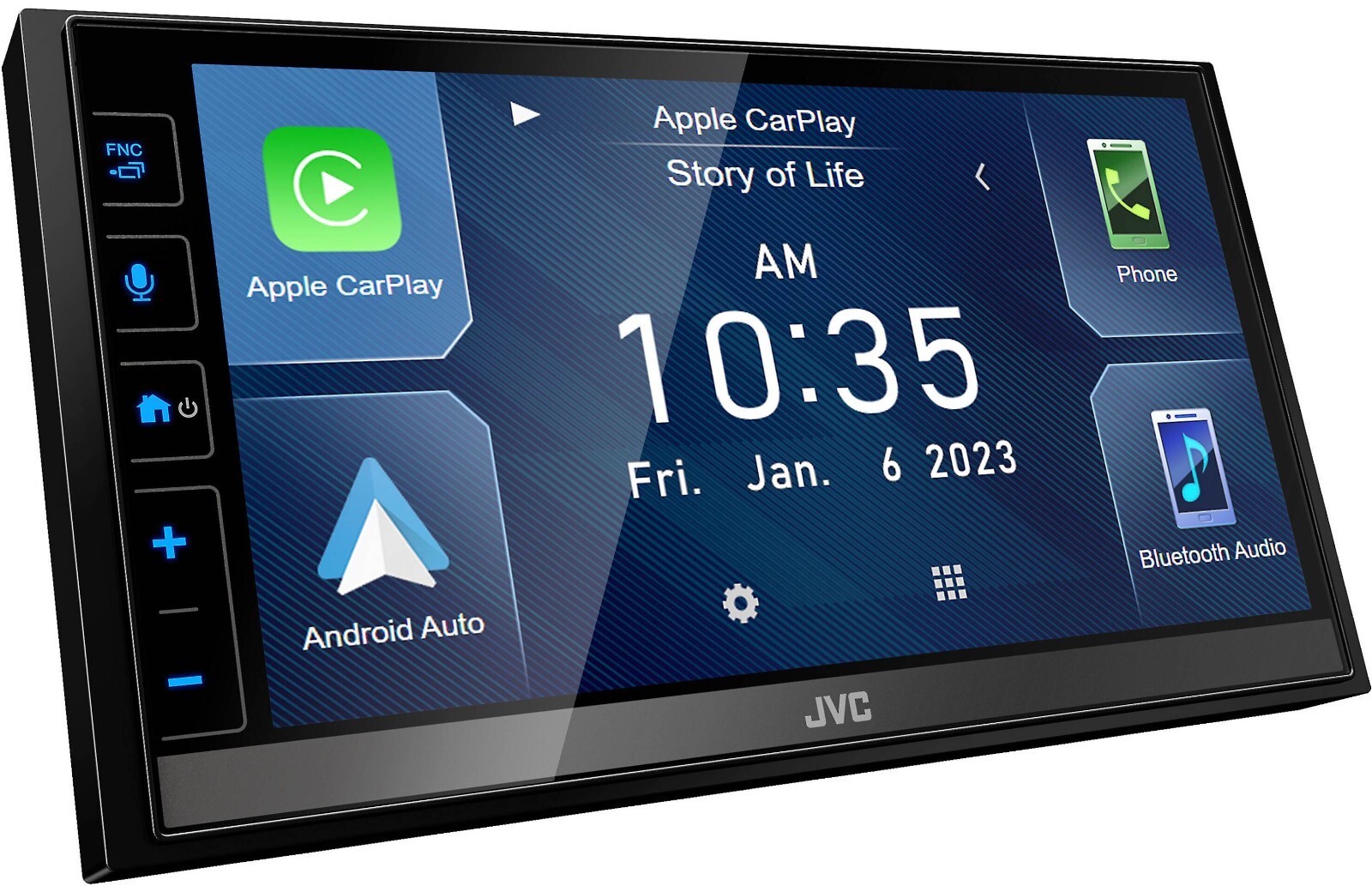 JVC KW-M788BH Multimedia Apple CarPlay Android Auto Mirroring Bluetooth HD Radio