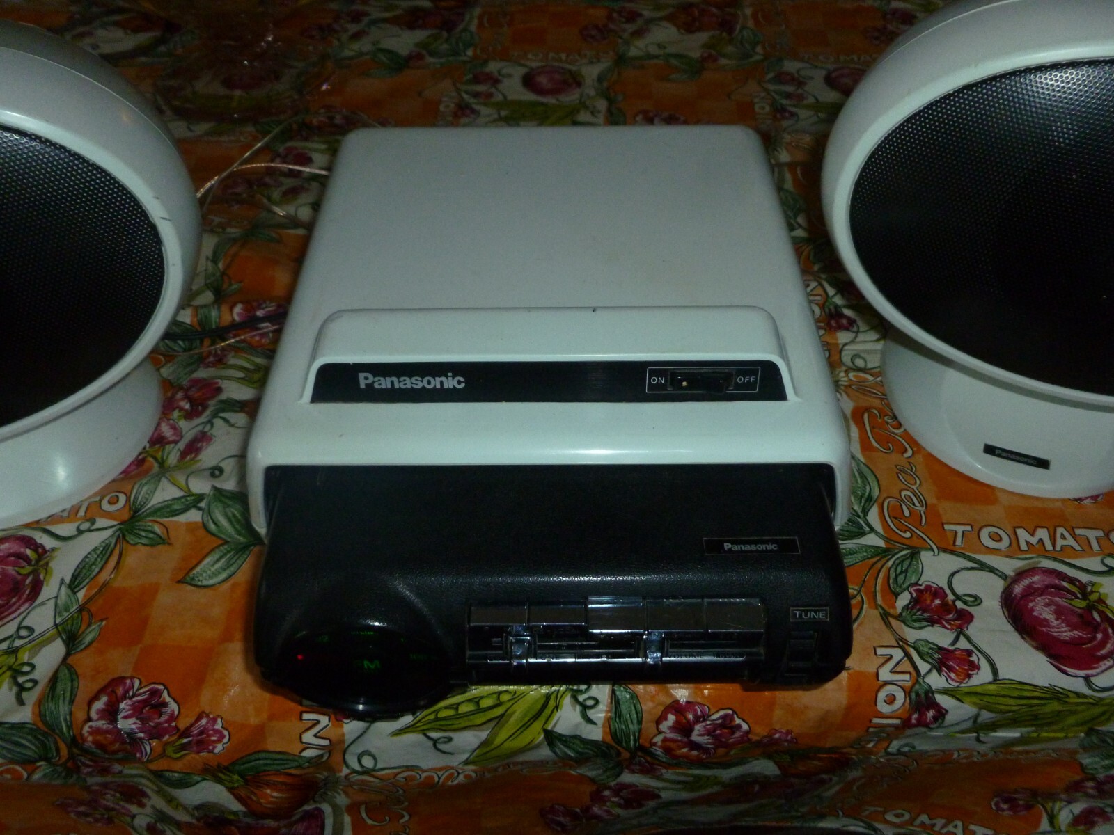 Rare Panasonic Space Age 8-Track Player Fm Stereo Home/Auto With Speakers