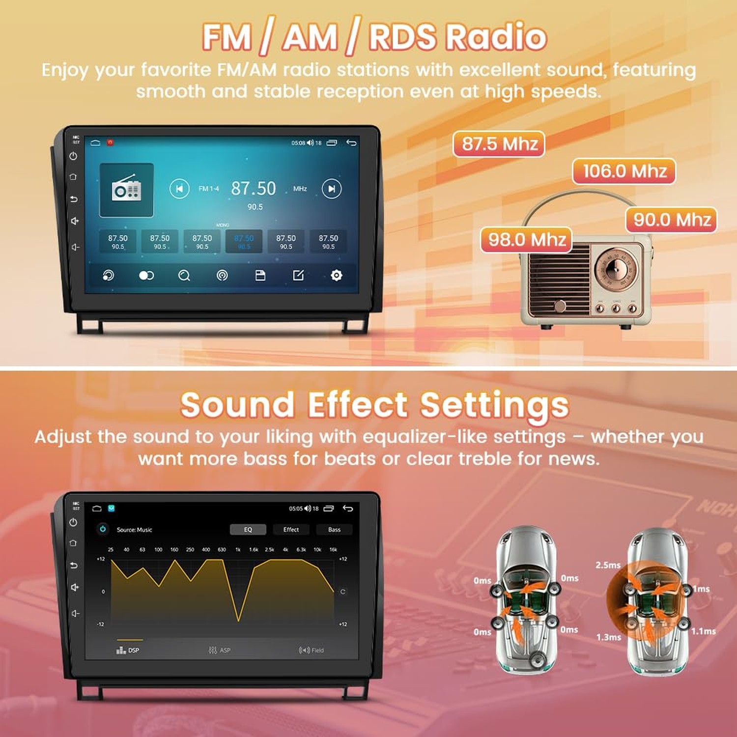 Android Car Radio for Toyota Tundra 2007-2013 / Toyota Sequoia 2008-2019,Octa…