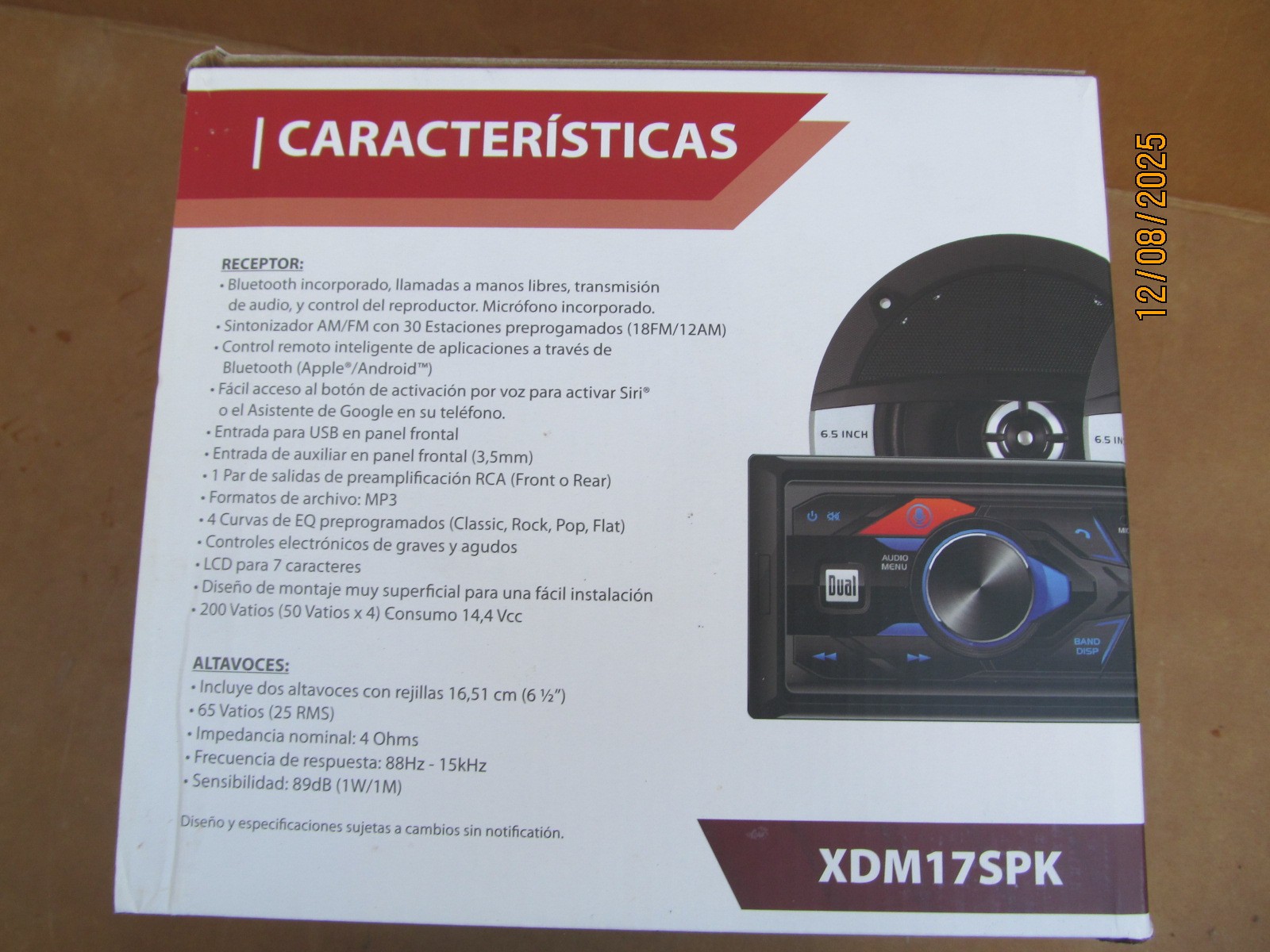 NEW Dual XDM17SPK AM/FM Digital Bluetooth Car Stereo W/ Two 6-1/2 2-way Speakers