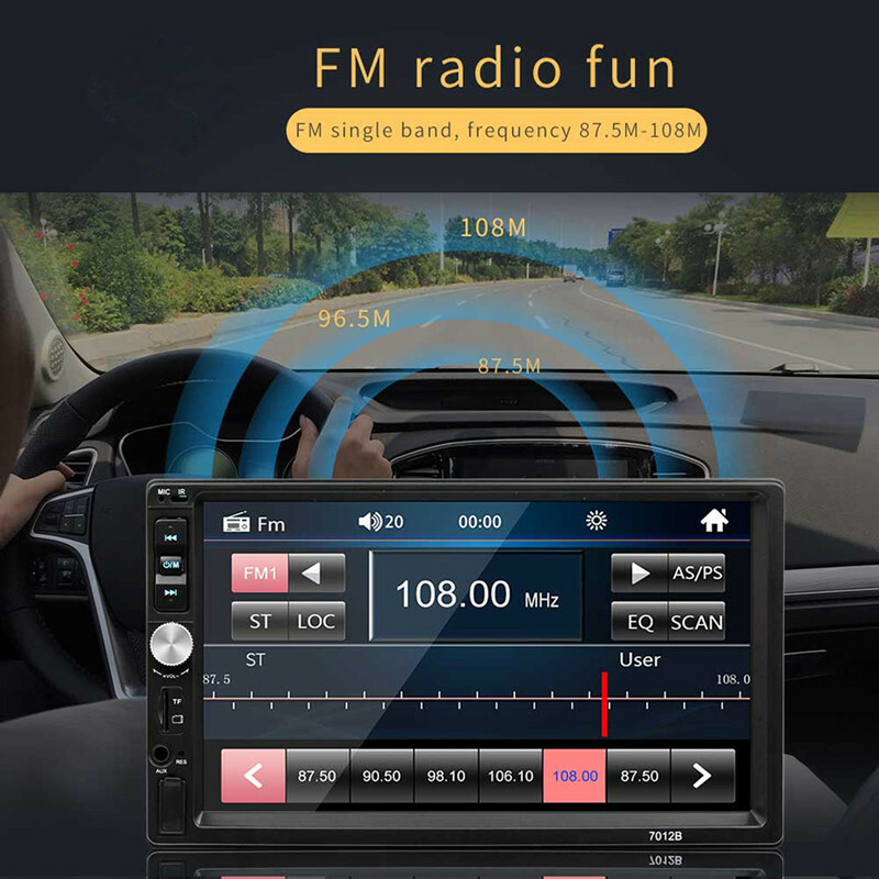 Car MP5 Player Stereo FM Radio Screen AUX USB 2.0 Handfree Audio Multimidia MP5