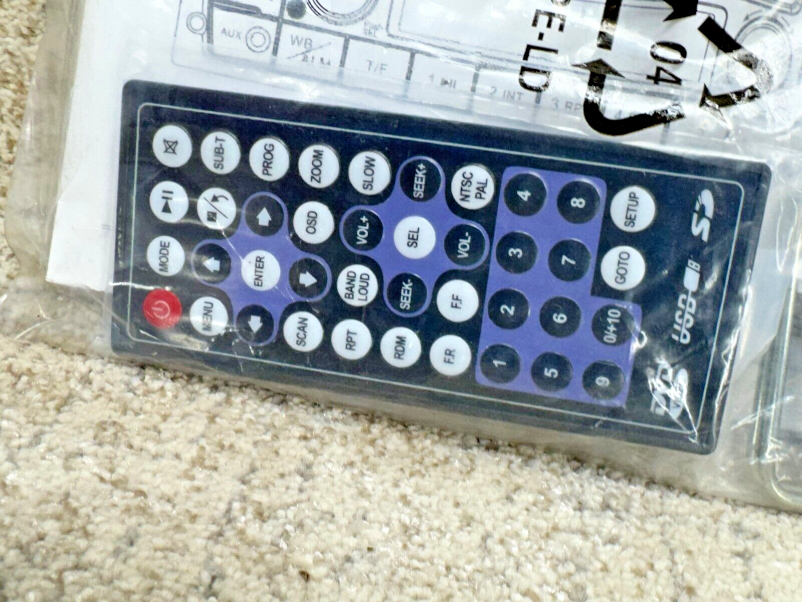 CSS-6400E AM/FM/WB/CD/DVD/USB/MP 3/WMA 4-CHANNEL – REMOTE Control Manual ONLY
