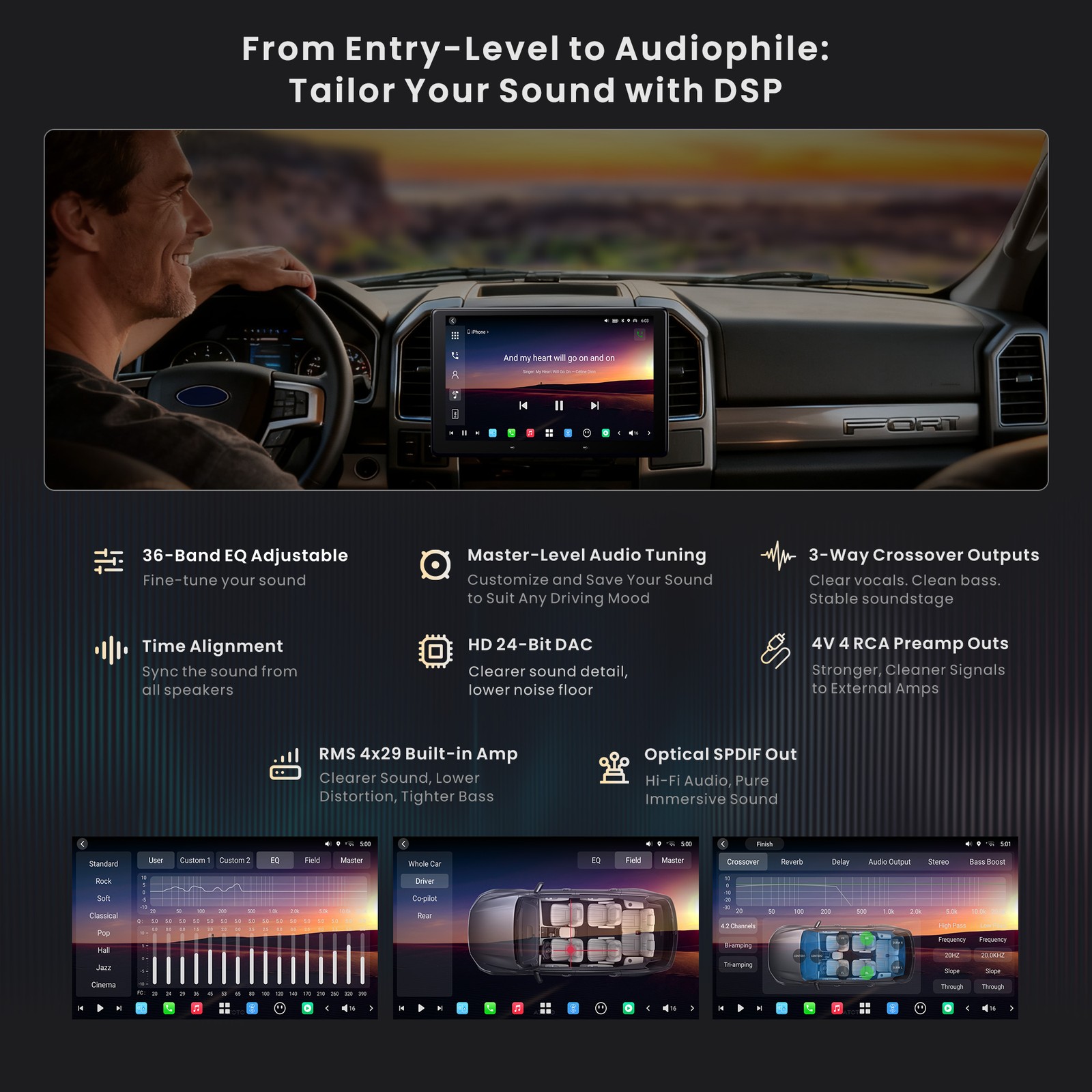 ATOTO X10 10″ Android in-Dash Navigation Car Radio GPS GenAI Golden Hour Alert