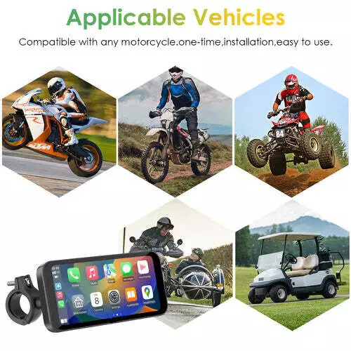 WHIXO V533 Android Wireless Carplay Auto Moto Stereo W/HD 1080P Dual Camera