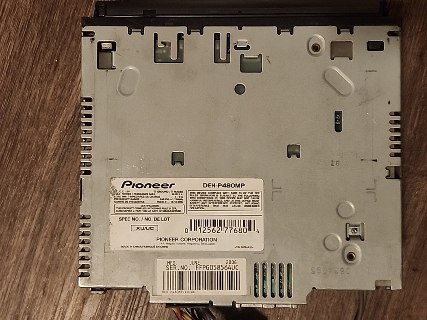 RARE PIONEER PREMIER DEH-P480MP CD PLAYER Tested