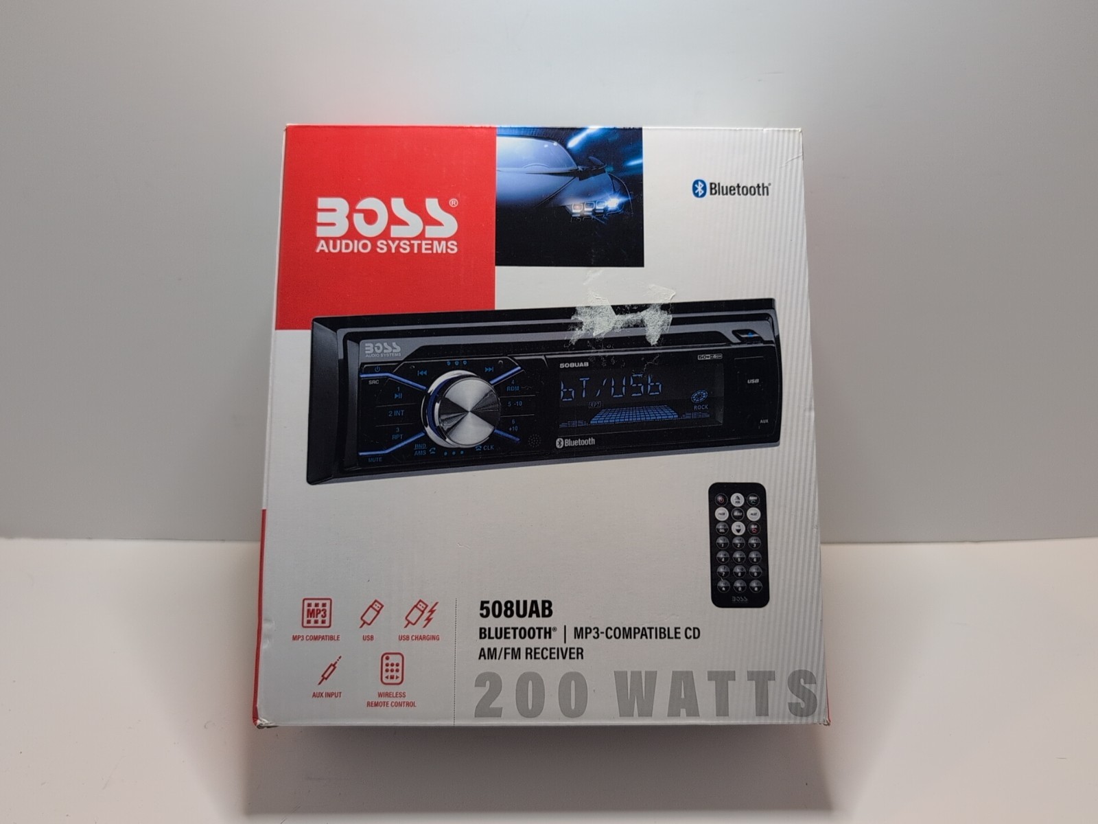 BOSS Audio 508UAB Car Stereo Bluetooth Single Din USB Aux AM FM Radio…