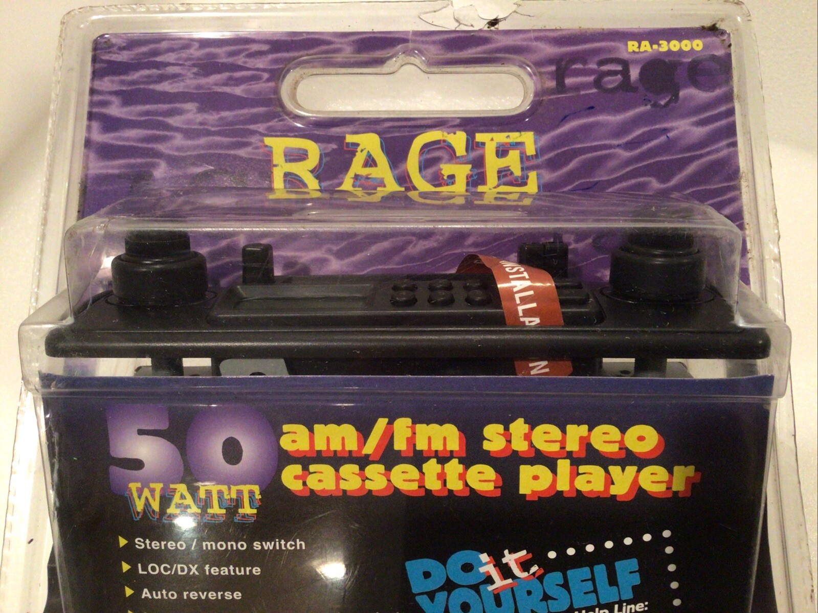 Rage VINTAGE RA-3000 AM/FM Stereo Cassette Player 50Watt NEW in The BOX ORIGINAL