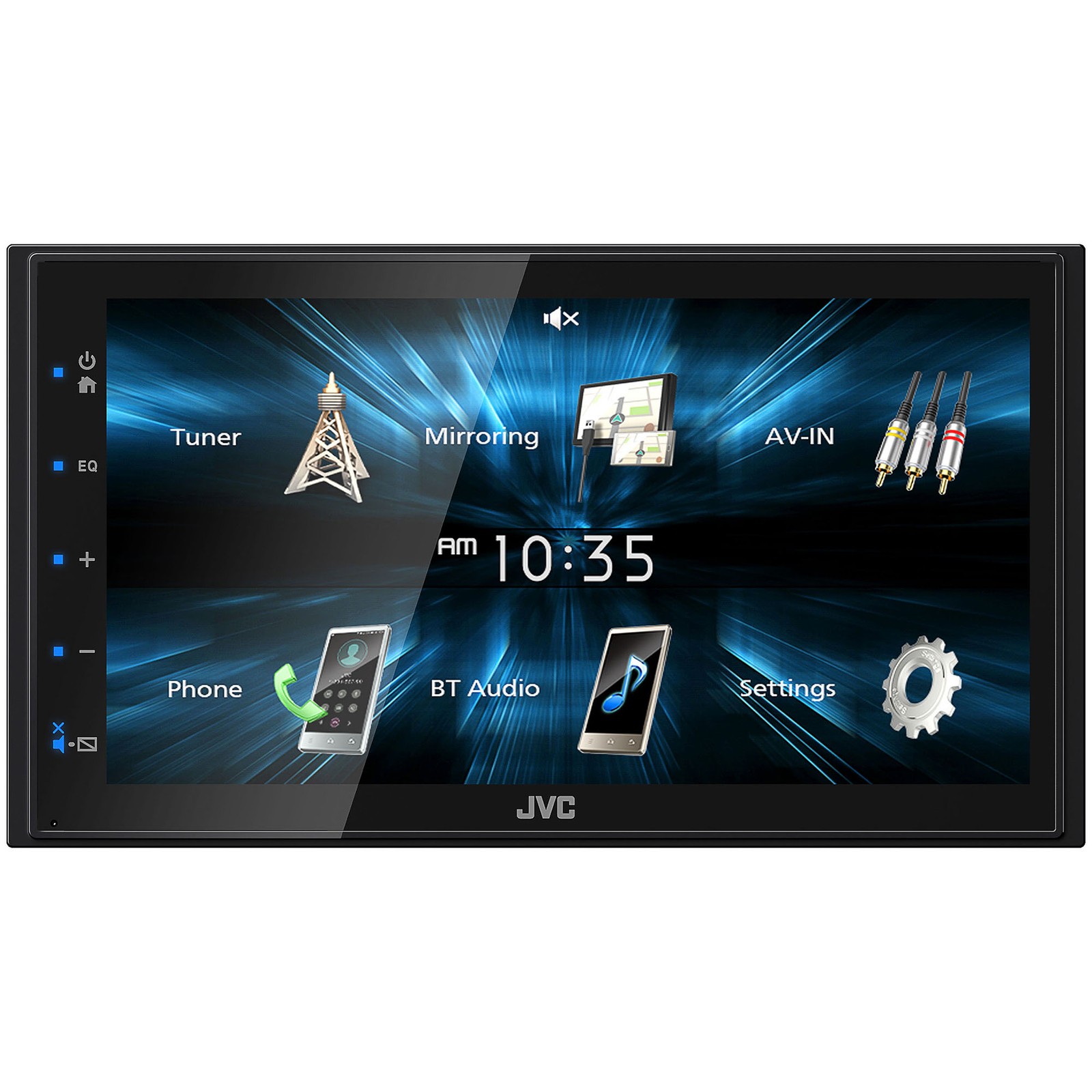 JVC KW-M150BT Media Receiver + 6.8″ Monitor & CSZX530 5.25″ Speakers