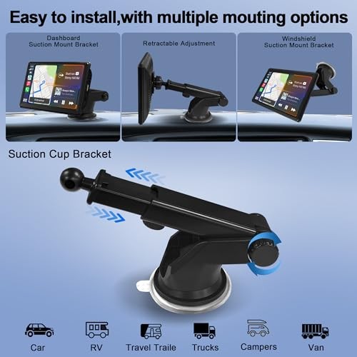 7″ Wireless Touch Screen Support Wireless Carplay For Universal models 1G