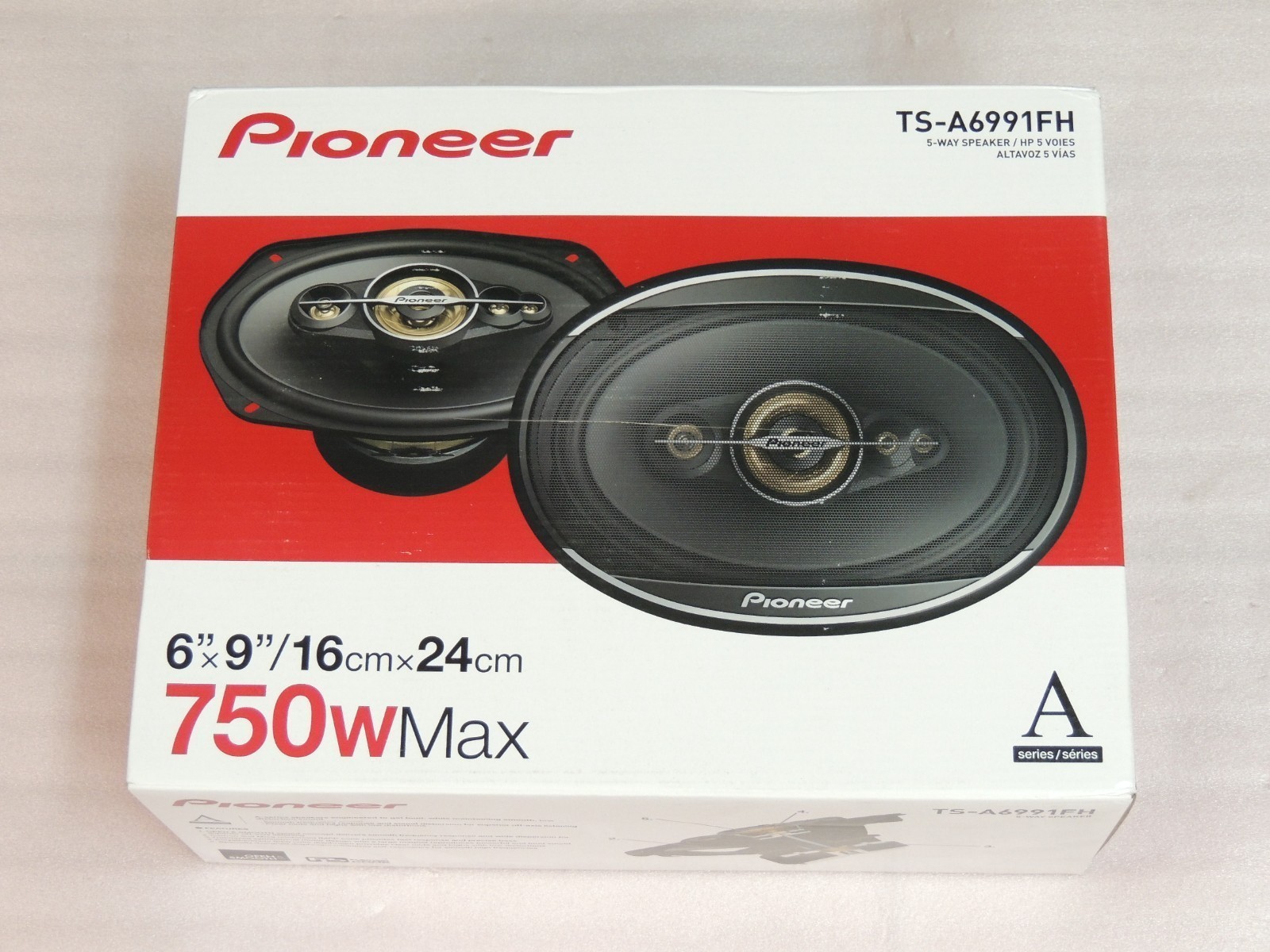 Pioneer TS-A6991FH 750W Peak (150W RMS) 6”x 9″ 4-ohm 5-way car audio speakers