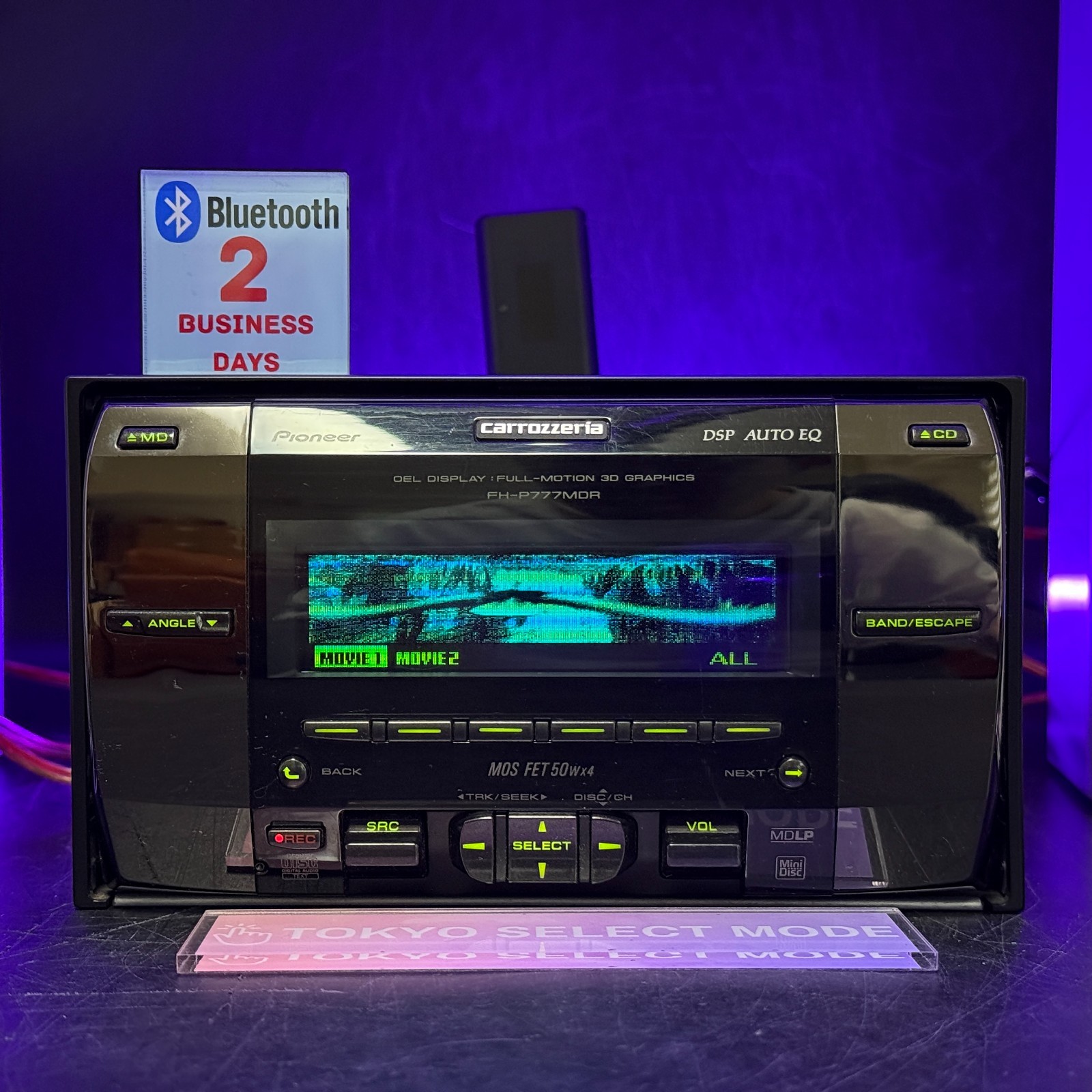 Pioneer Carrozzeria FH-P777MDR 2DIN Car Audio CD MD Bluetooth MD-Rec Player JDM