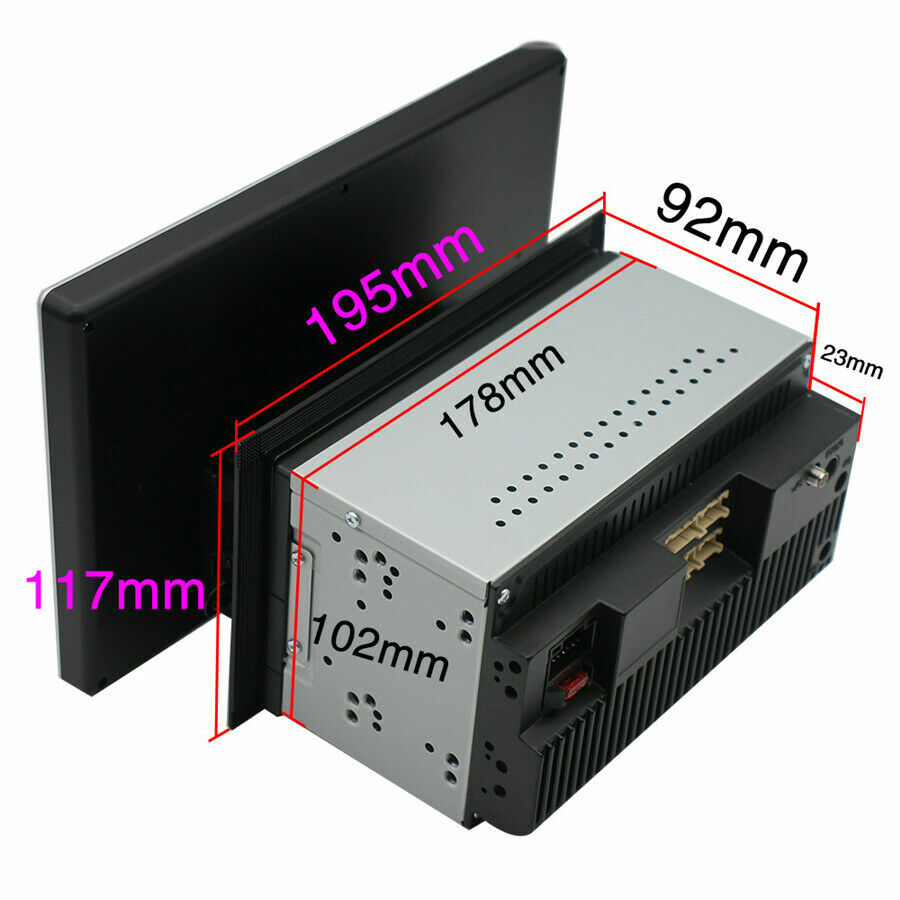 Rotatable 10.1” Touch Android 15 Car Stereo Radio Double 2DIN GPS Wifi Carplay