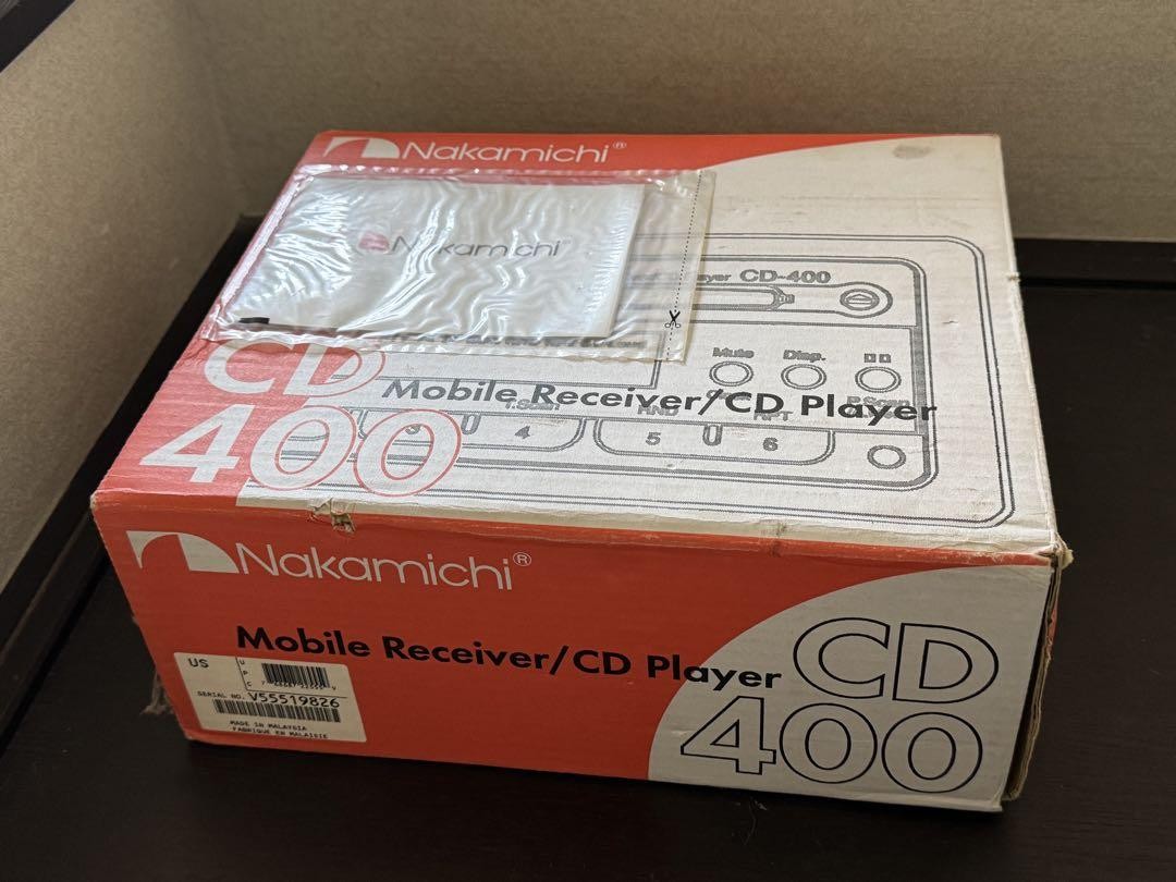 Near Mint! Nakamichi CD-400 Car Stereo Head Unit Complete Set w/ Wiring