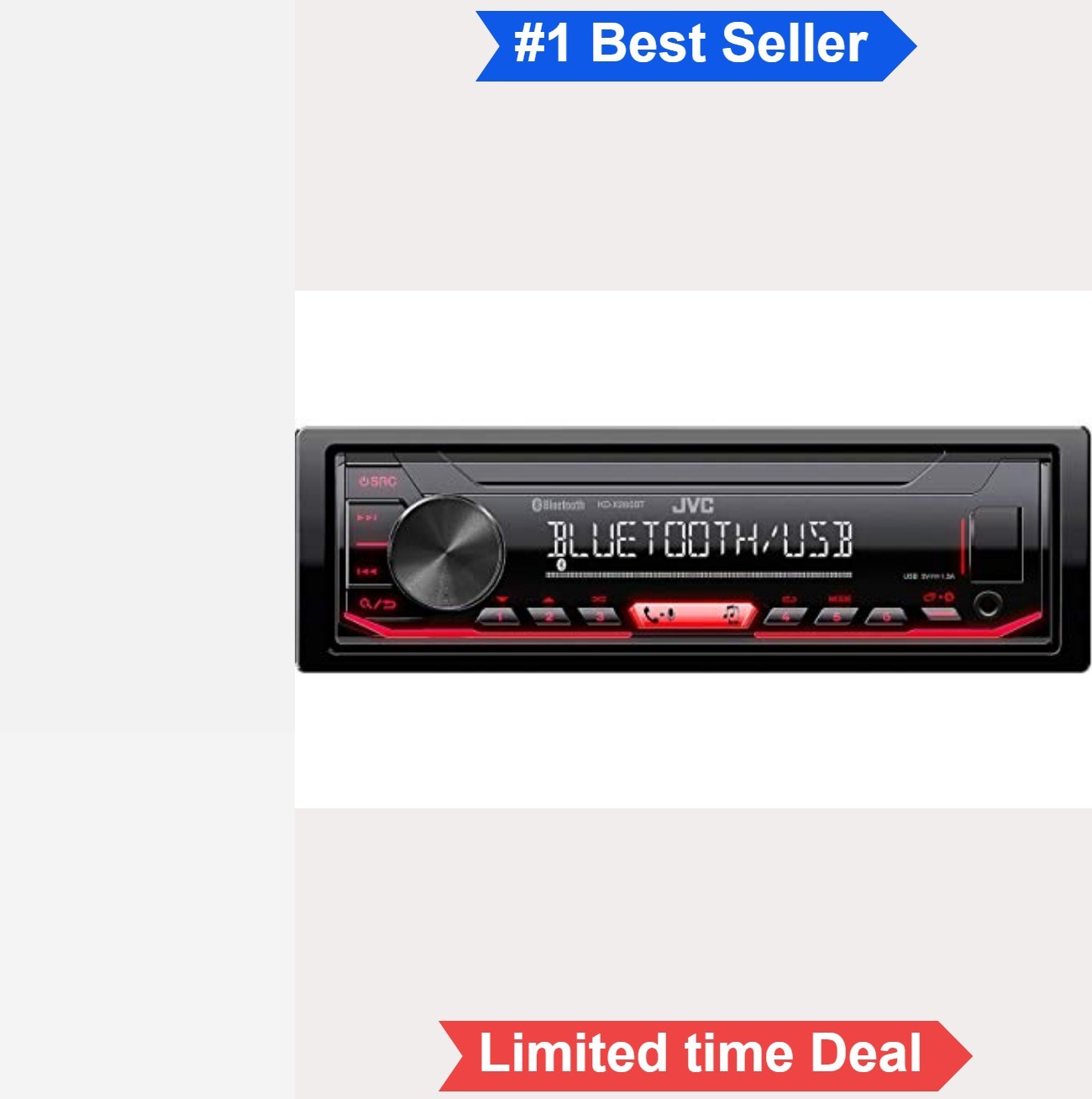Bluetooth Car Stereo Receiver Digital Media 50 Watts x 4 USB AUX 13 Band EQ
