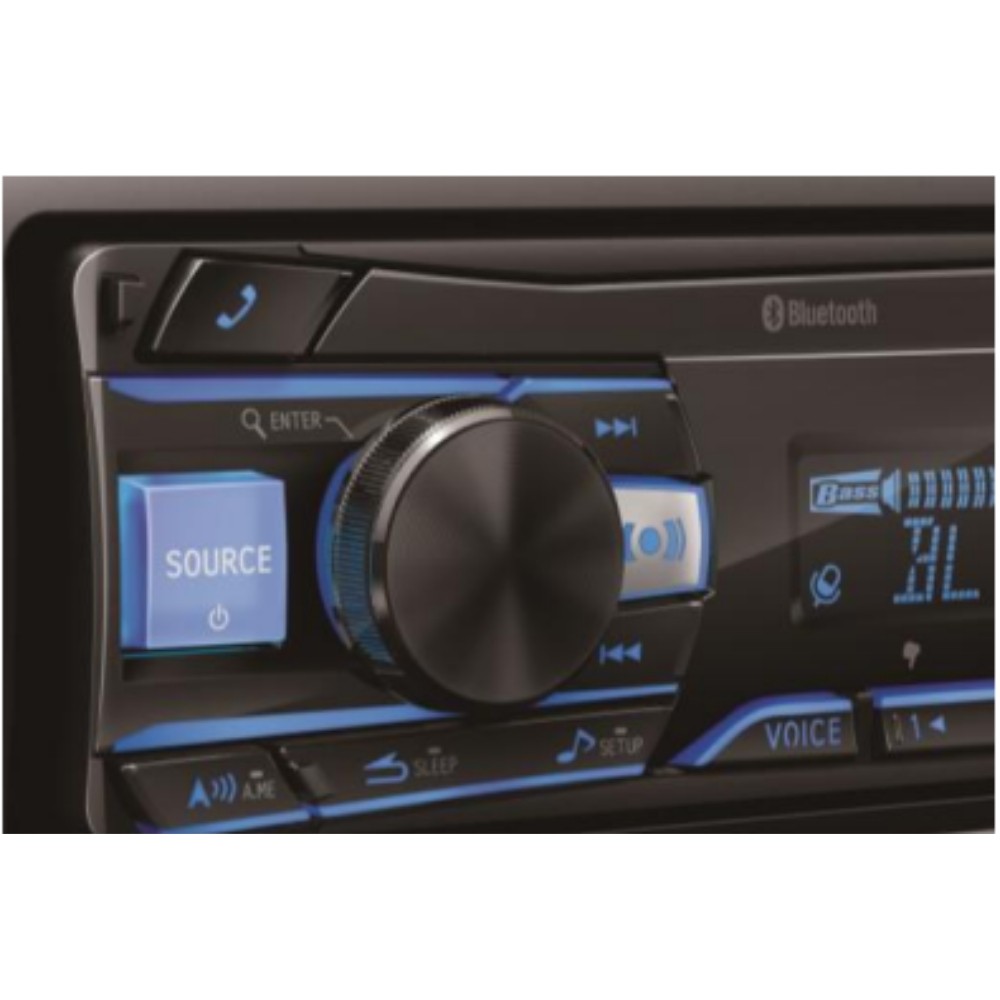 Used Alpine UTE-63BT Single-DIN Shallow Chassis Digital Media Receiver Bluetooth