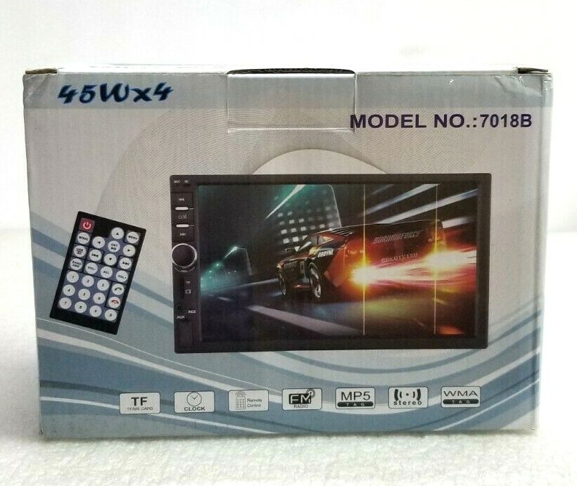 7″ Double 7018B 2DIN Car FM Stereo Radio MP5 Player Touch Screen BT WITH CAMERA
