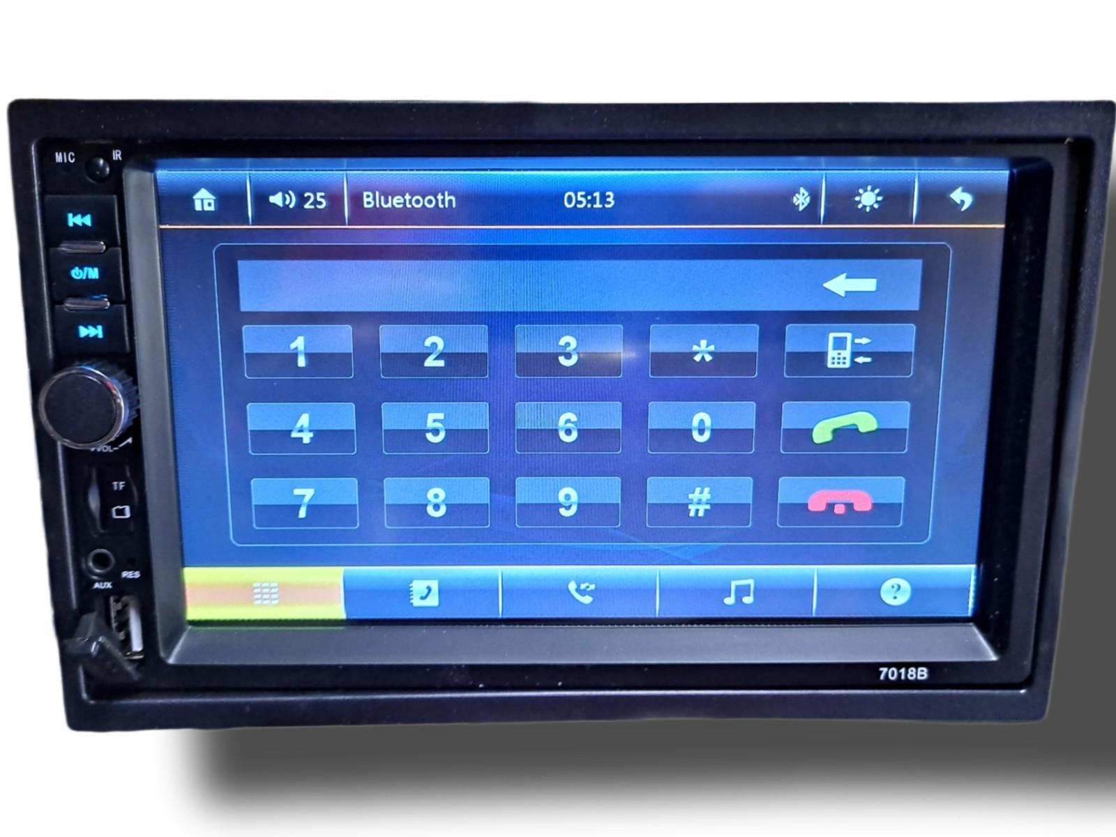 Blurred Vision BV-7018B Double Din in-Dash Head Unit Bluetooth Mirrorlink New