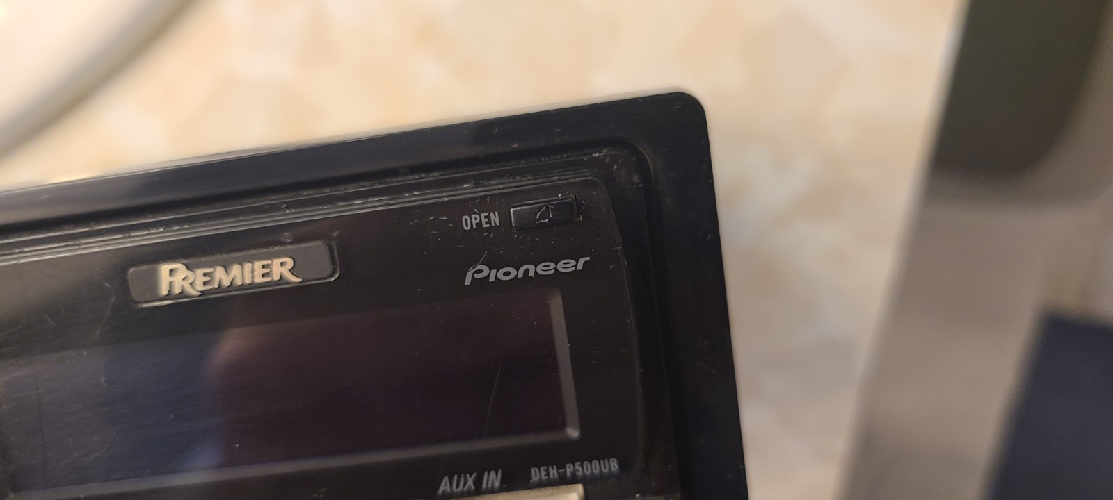 SEE VIDEO!! PIONEER PREMIER CAR STEREO AUX OLD SCHOOL DEH-P500UB
