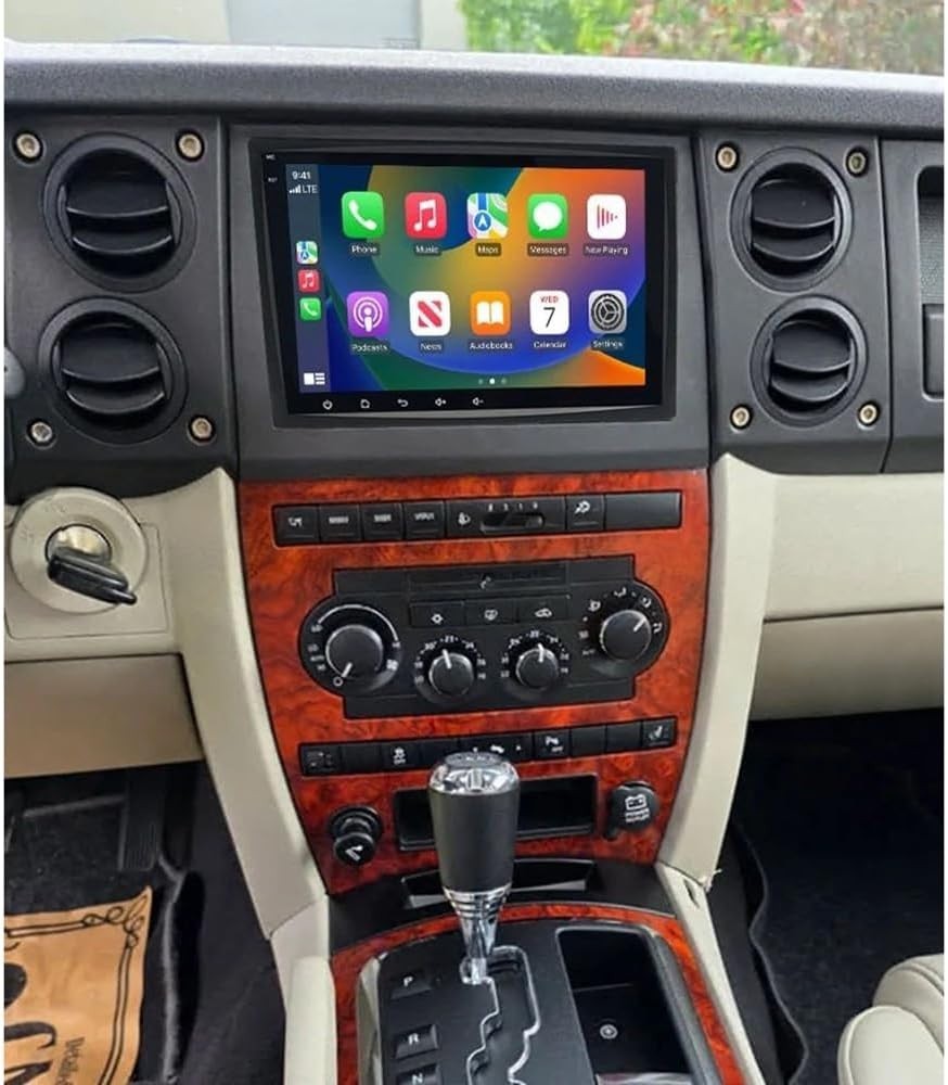 8″ 32G Android Auto Carplay 2-DIN Stereo for Jeep Commander 2006-2007; Free Cam