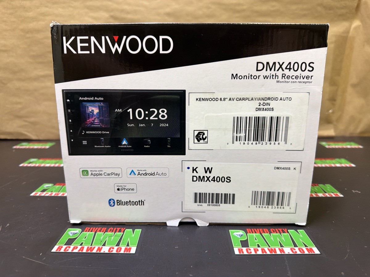 Kenwood DMX400S 6.8″ Digital Multimedia Receiver W/Apple CarPlay & A (R7A016037)