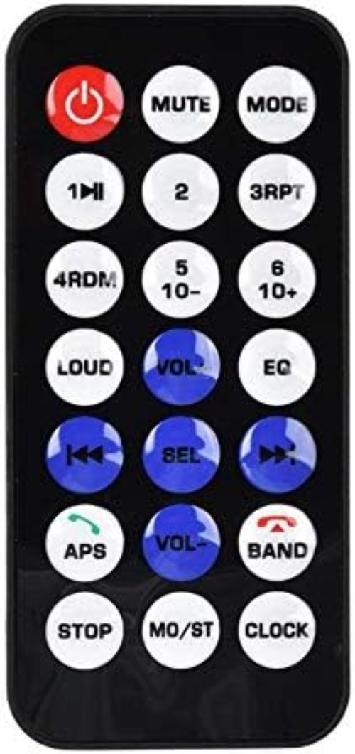 Car Stereo Bluetooth MP3 Player 4X60W 1 DIN USB AUX IR Remote