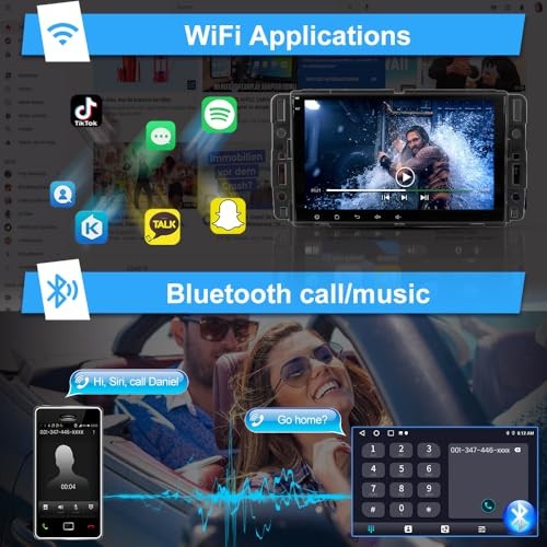 8″ Touch Screen Radio for Chevy Silverado Tahoe Impala GMC Sierra Yukon, 2+64GB