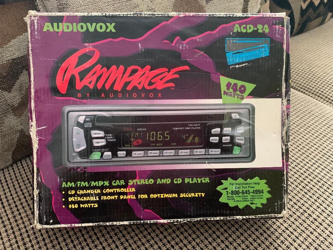Rampage by Audiovox  AM/FM/MPX Car Stereo and CD Player