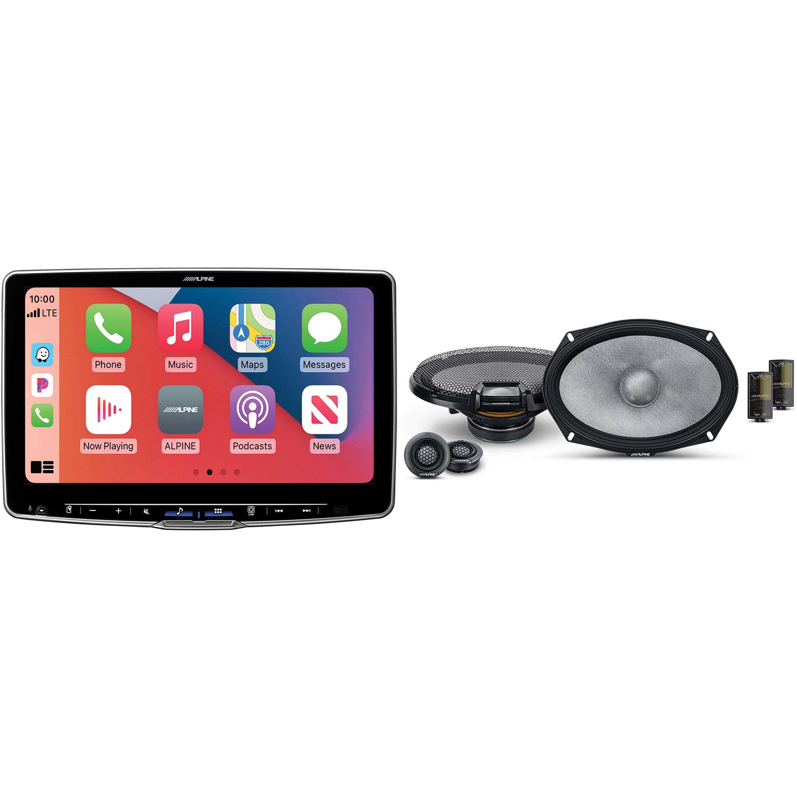 Alpine ILX-F511 11″ Touchscreen Receiver w/ R2-S69C 6×9″ Comp Bundle