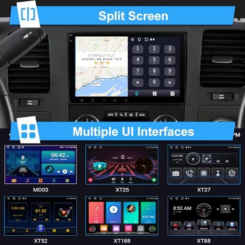 8″ Touch Screen Radio for Chevy Silverado Tahoe Impala GMC Sierra Yukon, 2+64GB
