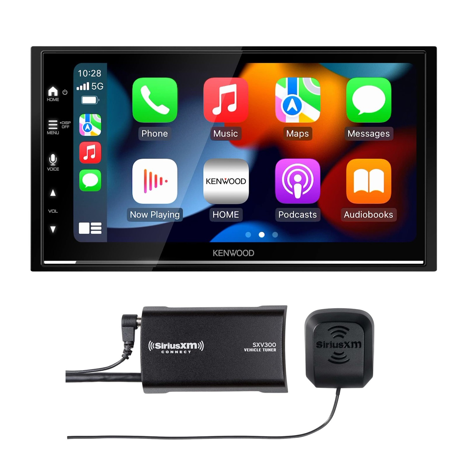 KENWOOD DMX8709S 6.8″ Car Stereo + SiriusXM SXV300 Tuner Bundle – 2 Pcs