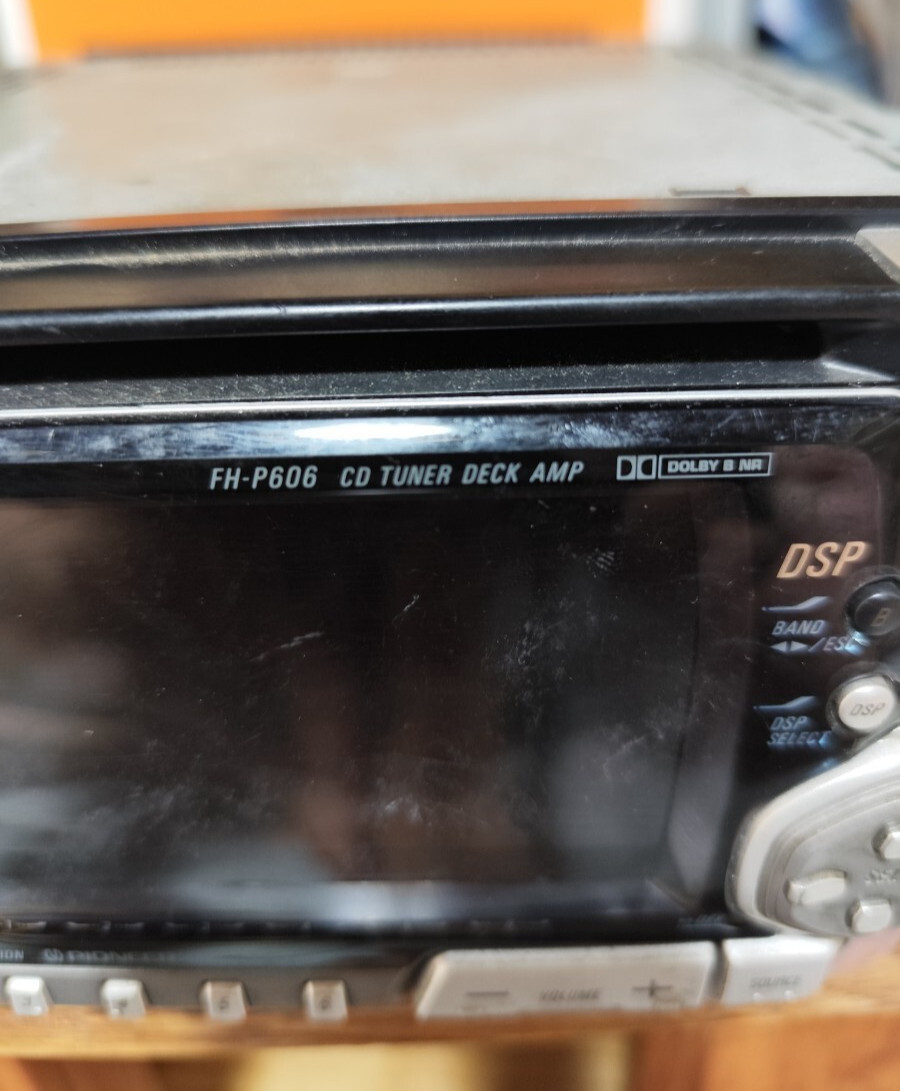 Pioneer Carrozzeria FH-P606 2DIN Car Audio High Power Amplifier Used JP