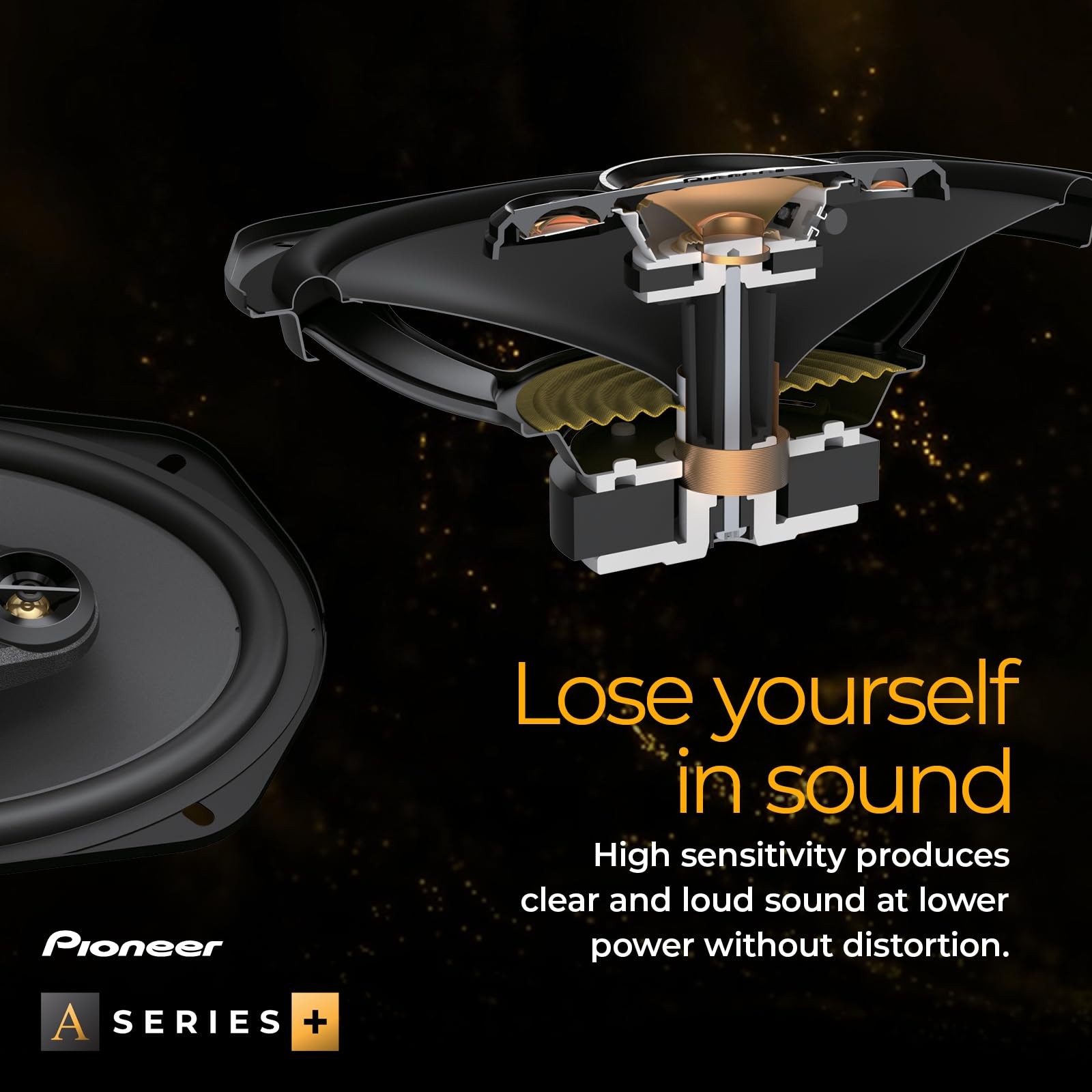 TS-A1301C, 2-Way Component Car Audio Speakers, Full Range, Clear Sound , Easy In