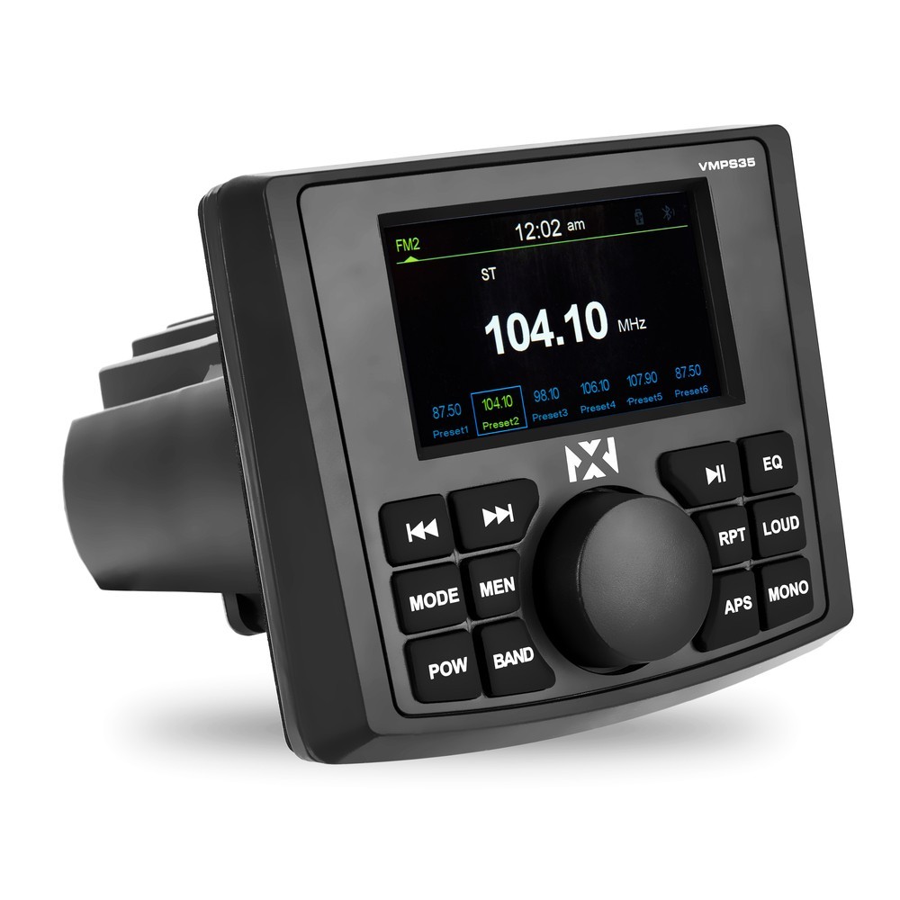 NVX VMPS35 & MVSP8 (x2) Marine Receiver with Bluetooth and Marine Speakers