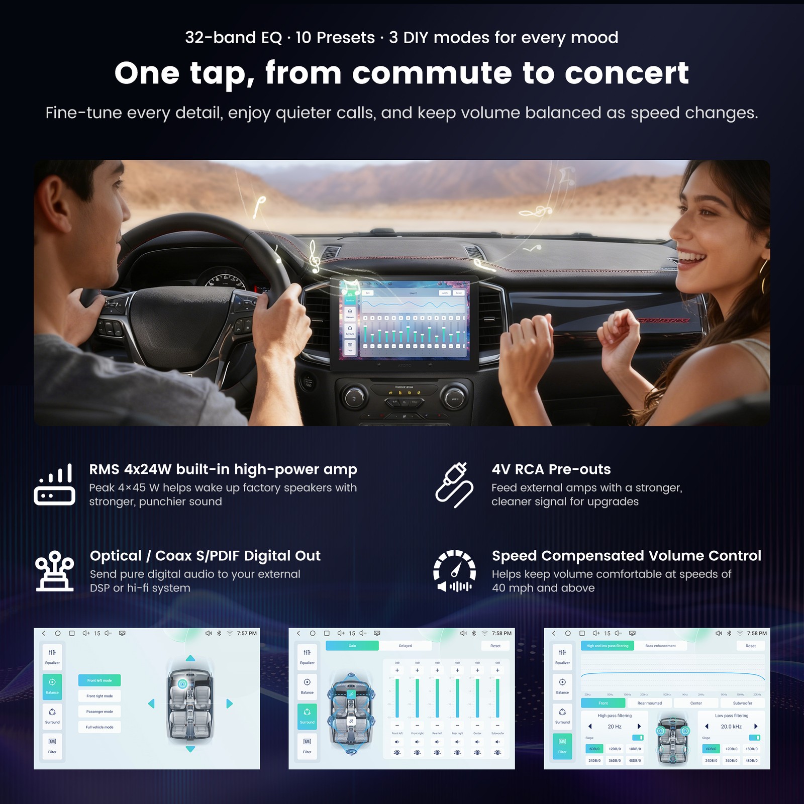 ATOTO S8 GenAI Android 2DIN 9” Car Stereo Wireless CarPlay&Android Auto 4G LTE