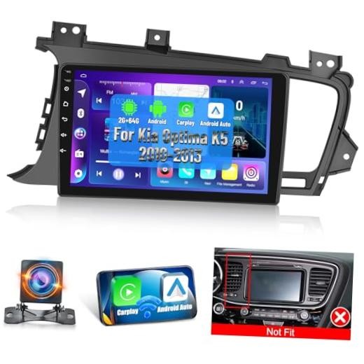 Car Radio for Kia Optima K5 2010 2011 2012 2013, [2G+64G] 9 inch Android 2+64GB
