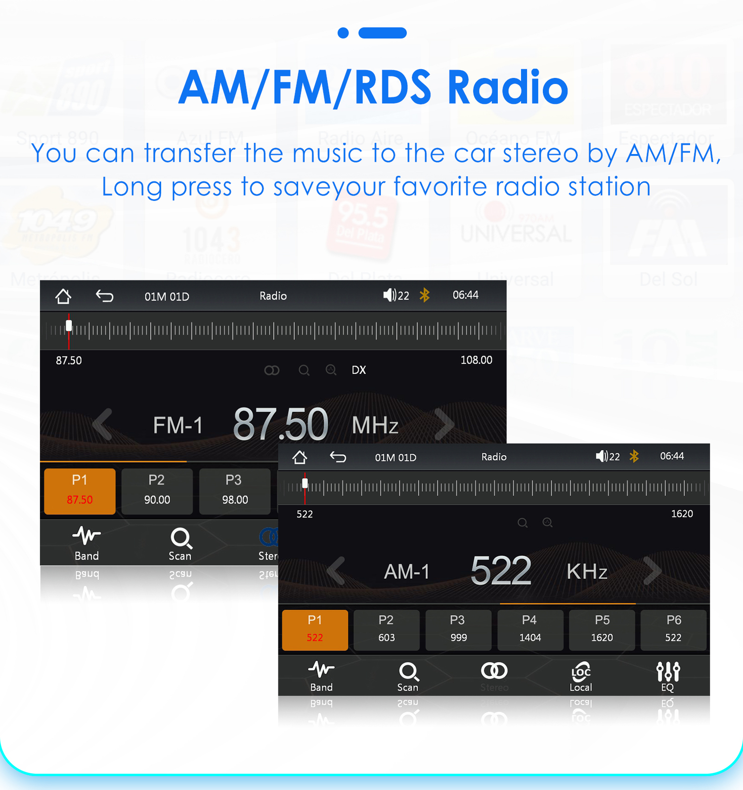 Single 1Din Car Stereo Radio Wireless Apple Carplay 5″ Touch Bluetooth DSP FM AM
