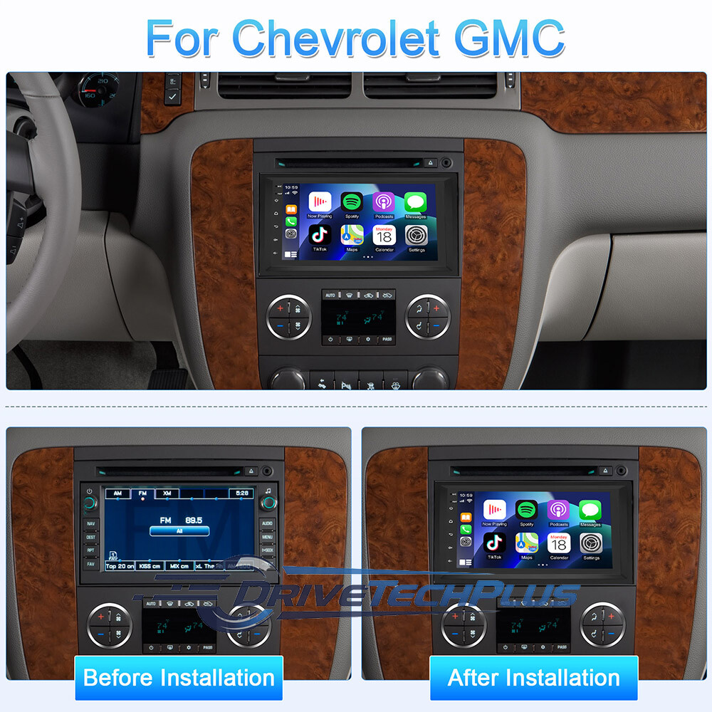 Android 13 Radio estéreo para coche de 7″ Para GMC Yukon Chevy Silverado Sierra