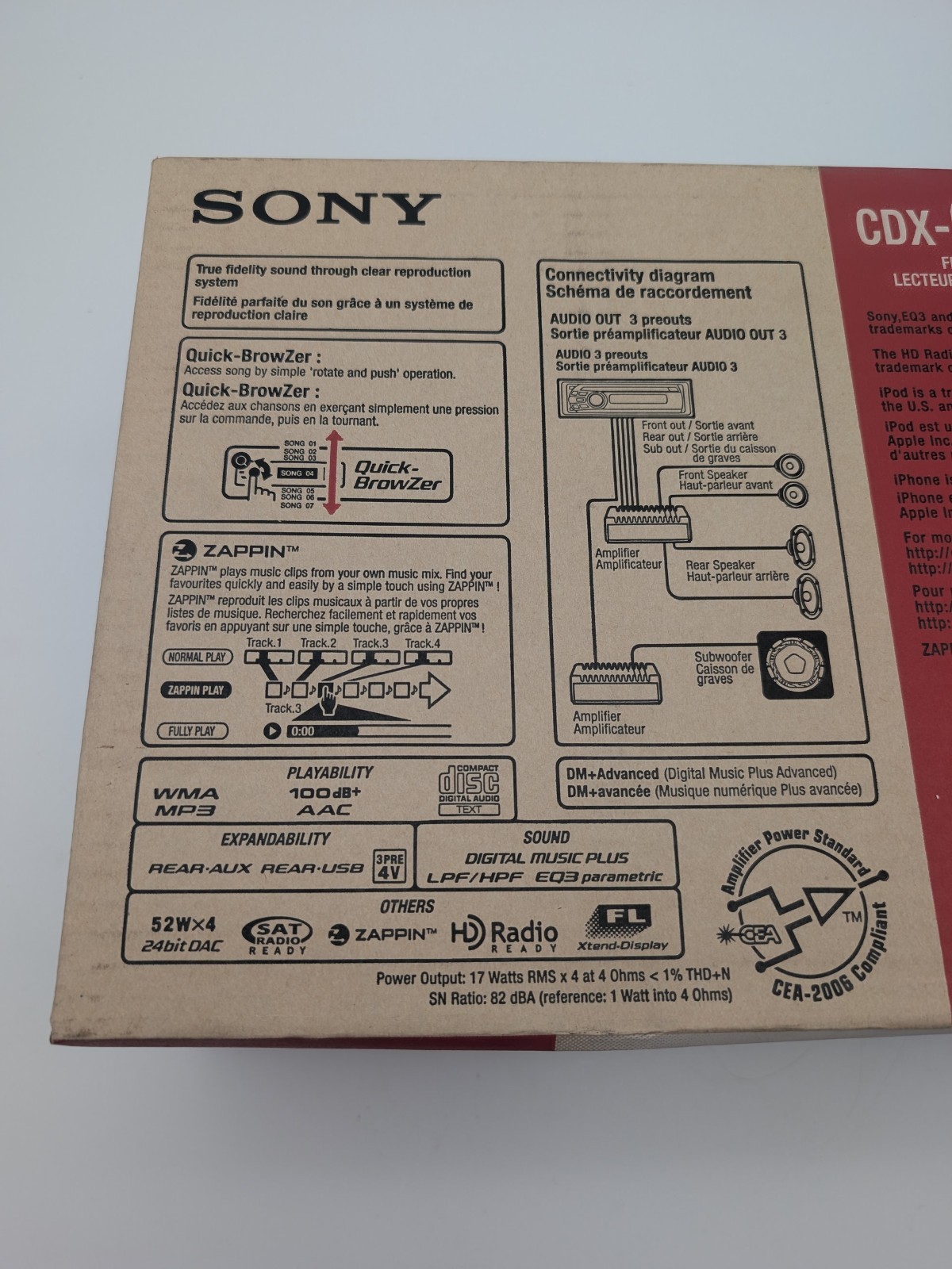 NOS Sony CDX-GT930UI Old School Car Stereo Receiver AM/FM CD Player NEW