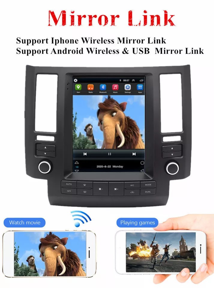 For Infiniti FX35 FX45 2003-2006 Android Car Radio Stereo GPS Navi Carplay 4+64G