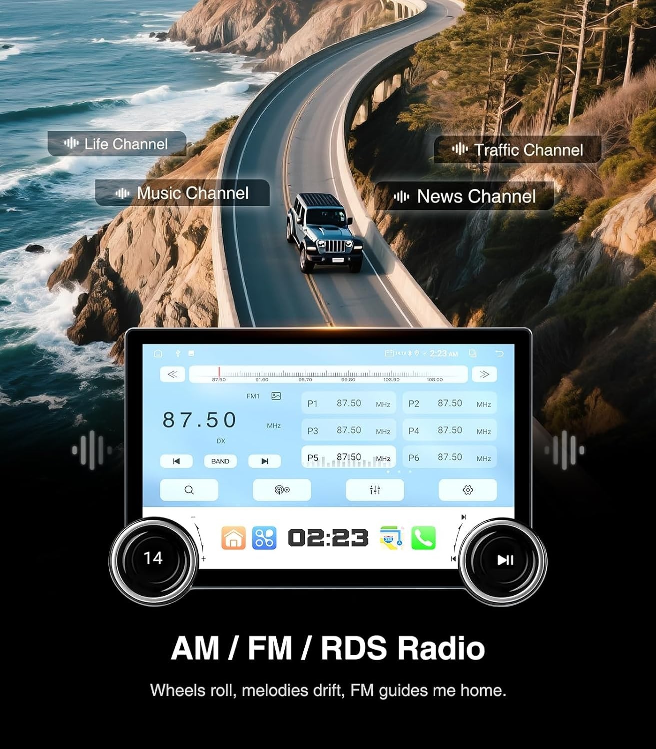 11.5″ for 2014-2018 Chevy Silverado GMC Sierra Android 14 Car Stereo Radio