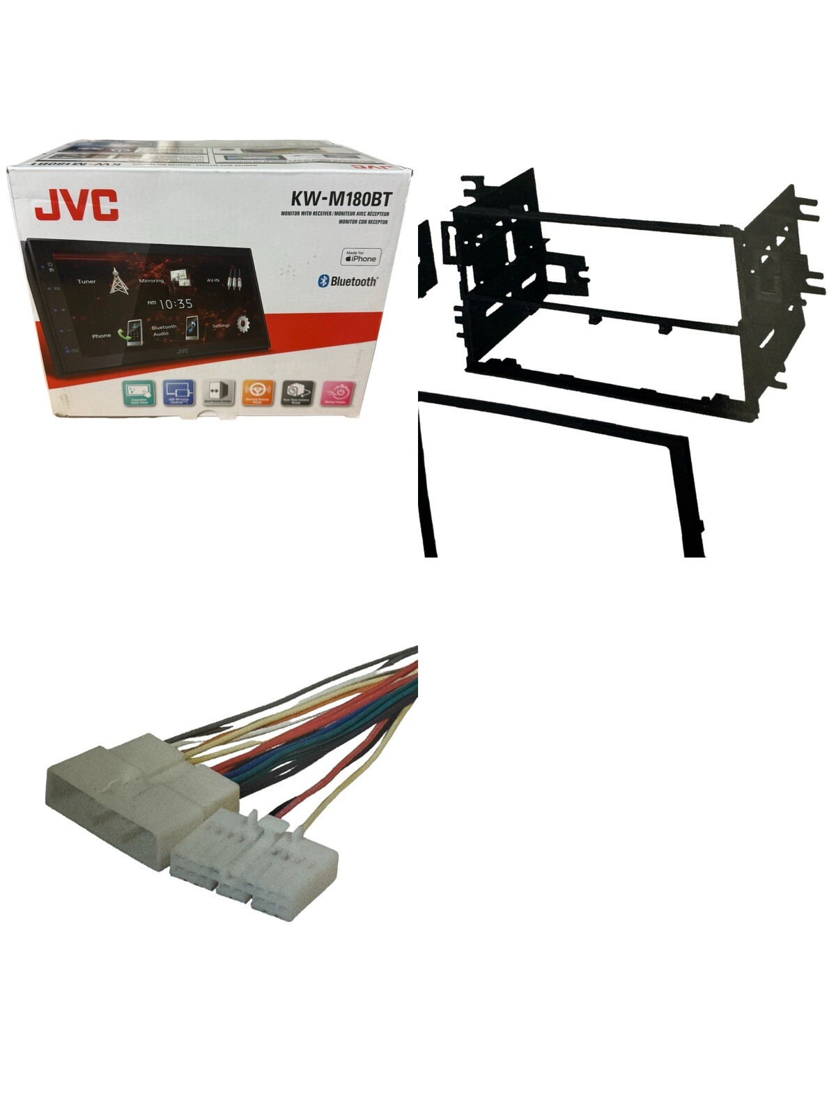 2 Din Jvc Package car stereo dash radio kit Bluetooth for Acura Legend 1986-1996