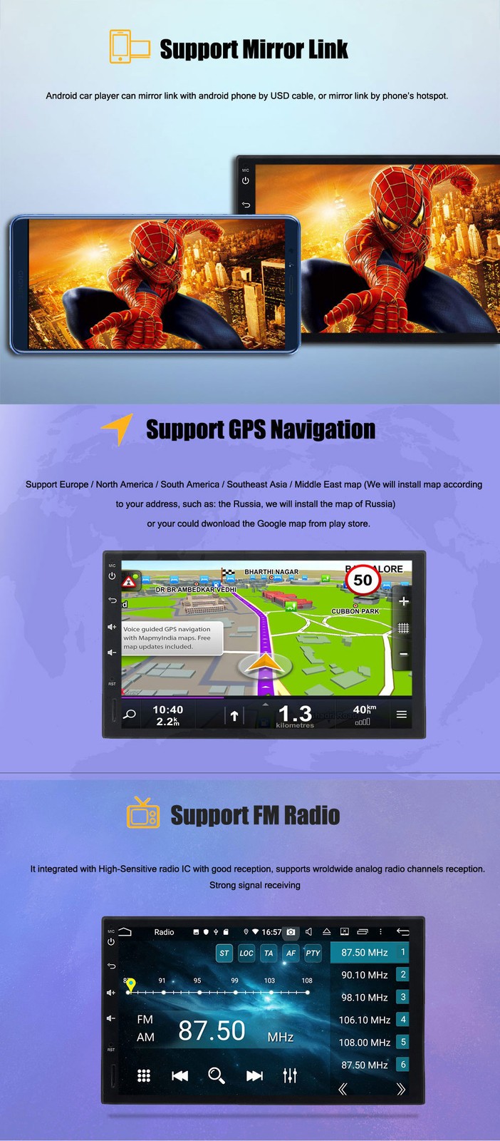 For TOYOTA LAND CRUISER 2008-2015 Car Stereo Radio Player GPS 4+64G Android 14.0