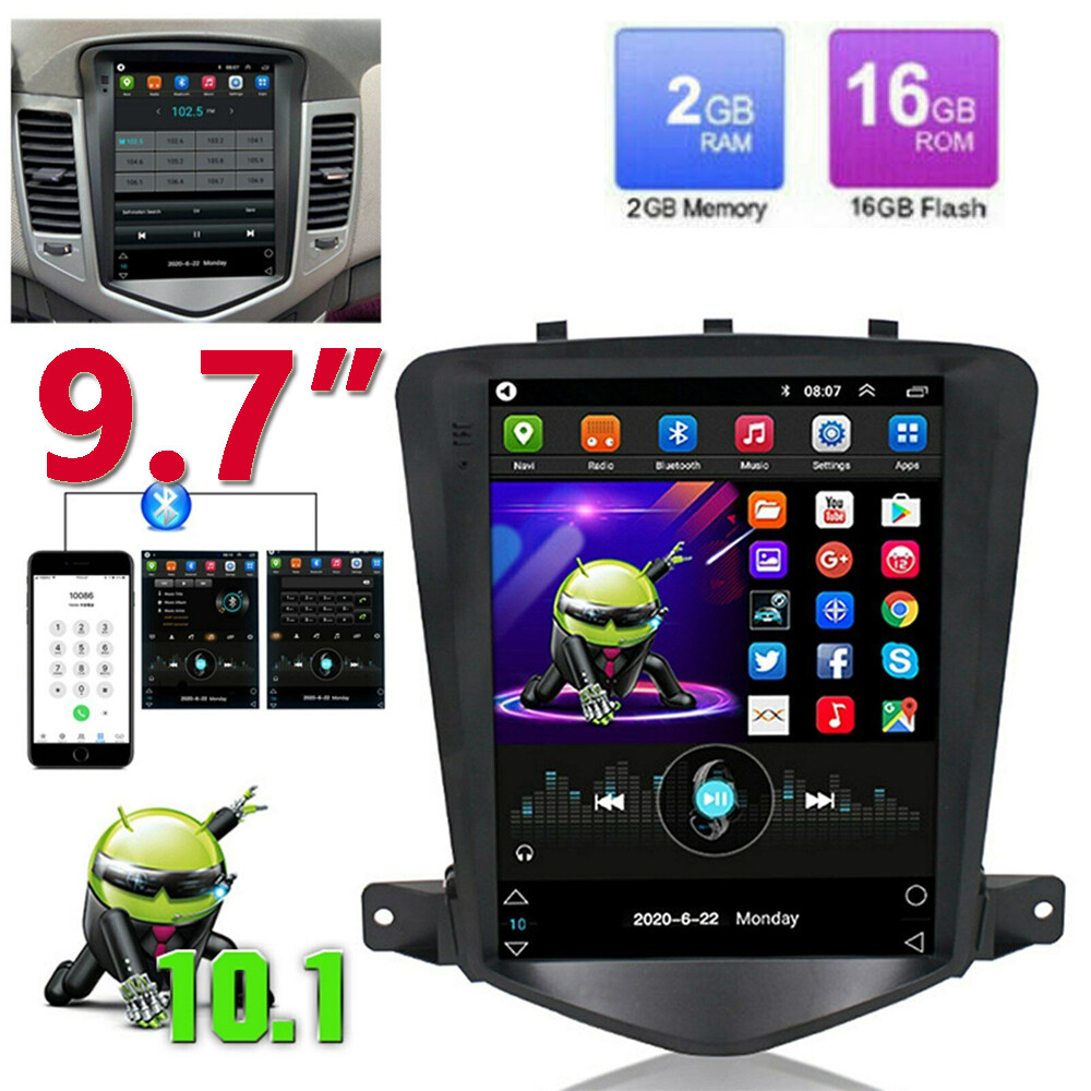 9.7” Android10.1 Car Radio GPS Wifi Stereo Player RDS For Chevy Cruze 2009-2015