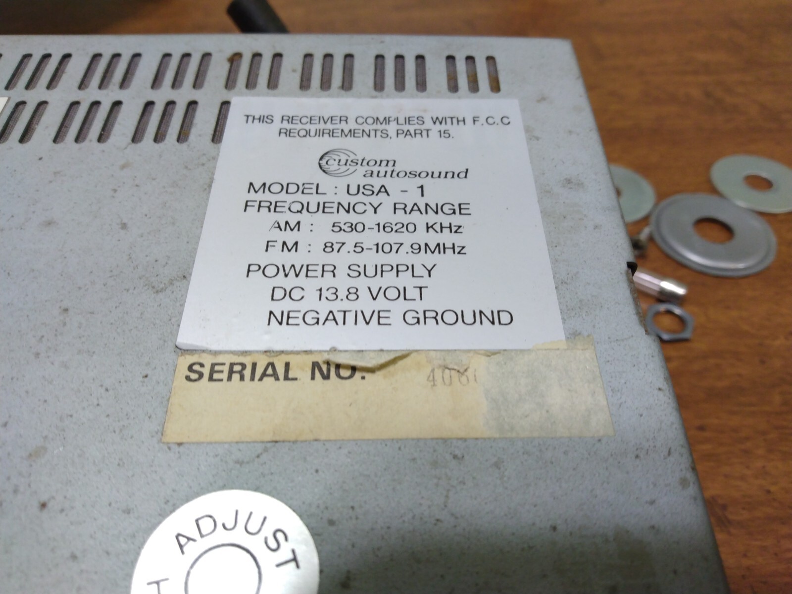 Vintage Chevy Custom Autosound Push Button Radio 60’s Chevy Model USA 1 RARE HTF
