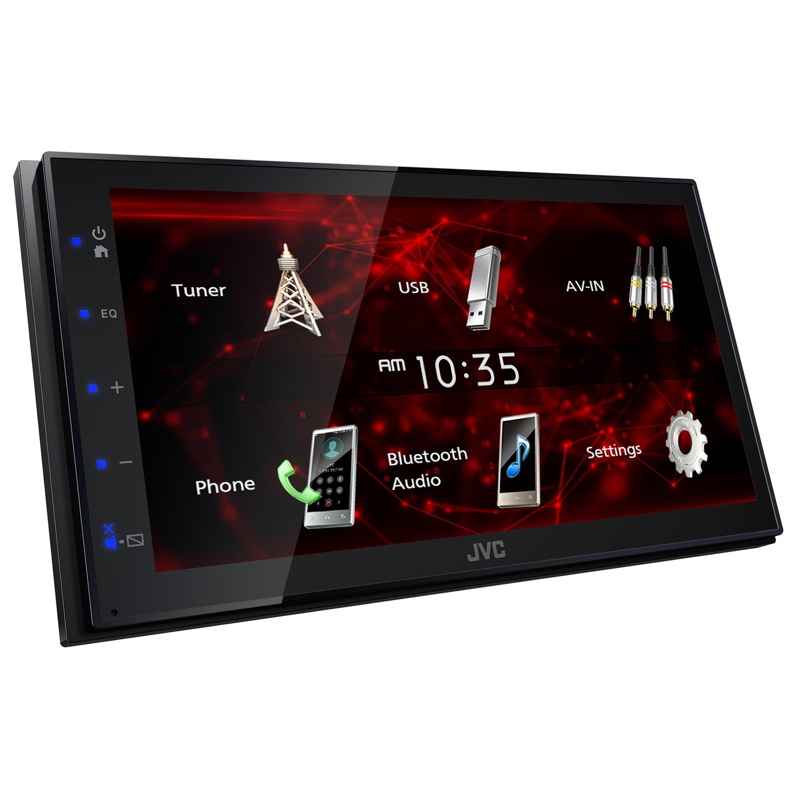 JVC KW-M180bt 6.8″ Car Monitor Iphone Android Bluetooth Receiver Usb/3 Pre-Ou…