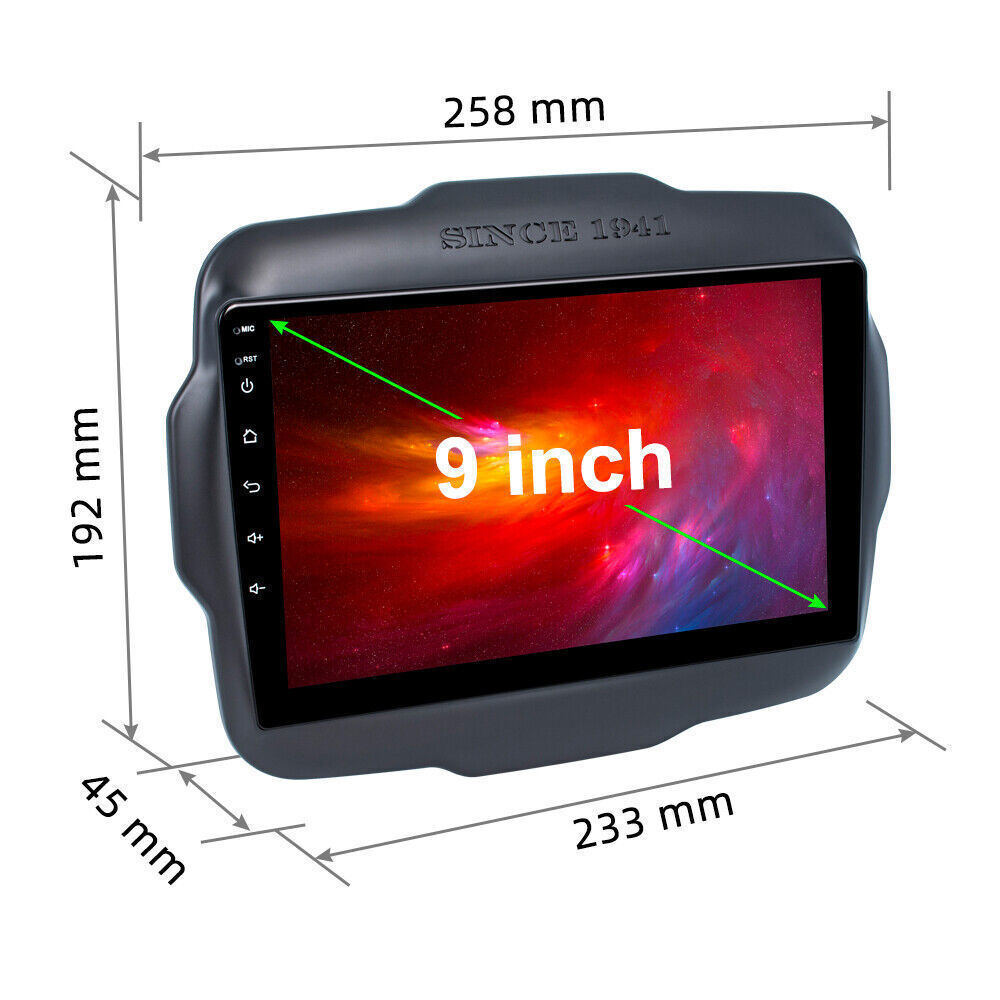 Wifi CarPlay Android 12.0 Car Radio Stereo For Jeep Renegade 2015-2020 GPS WIFI