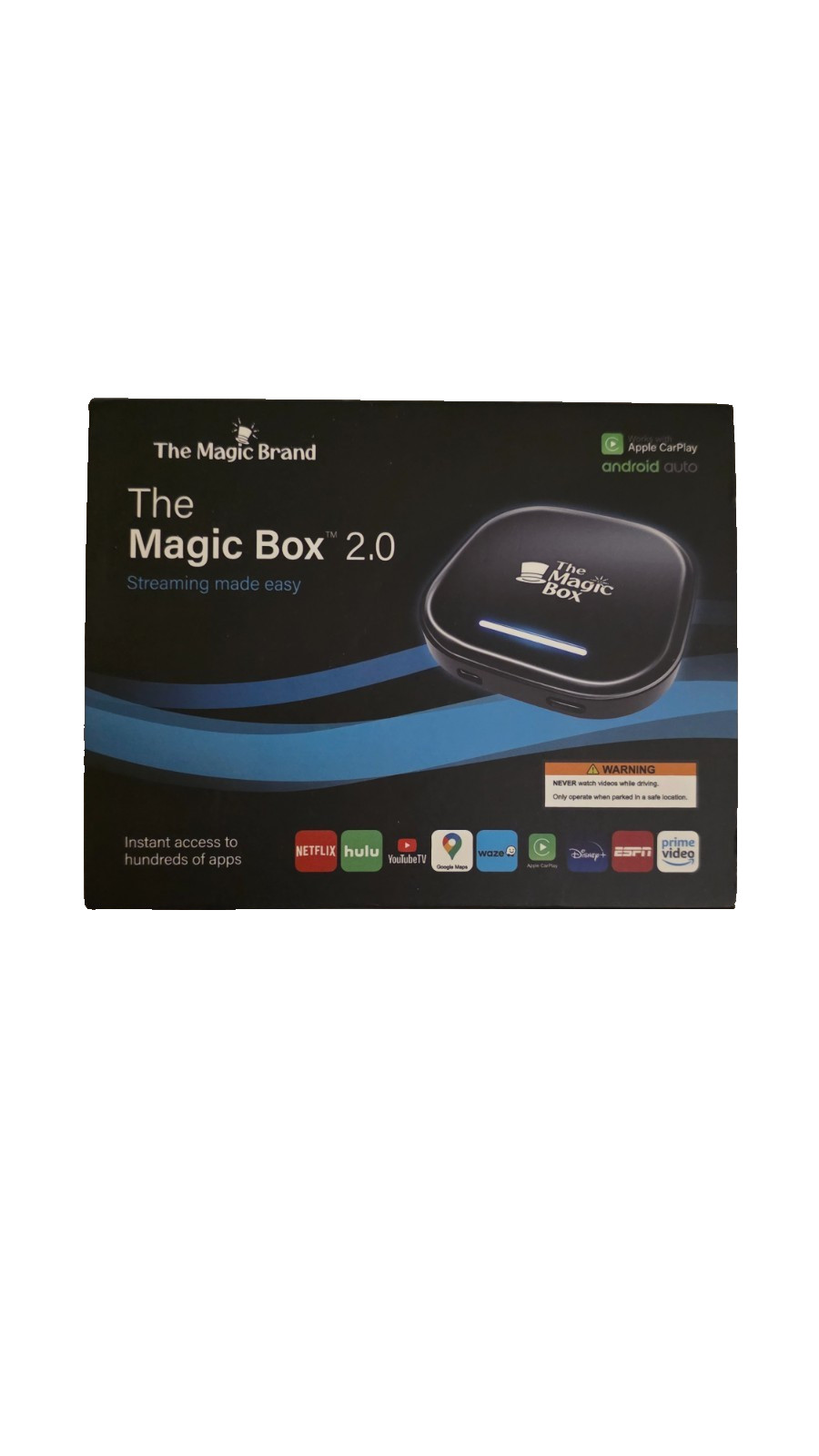 The Magic Box 2.0 Wireless CarPlay Android Auto Car Video And Music Streaming